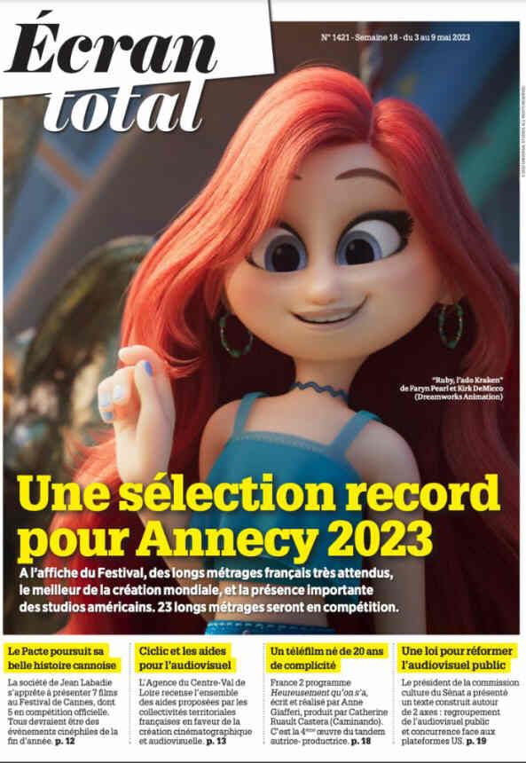 ECRAN TOTAL magazine side cover Issue 1421 4 May 2023