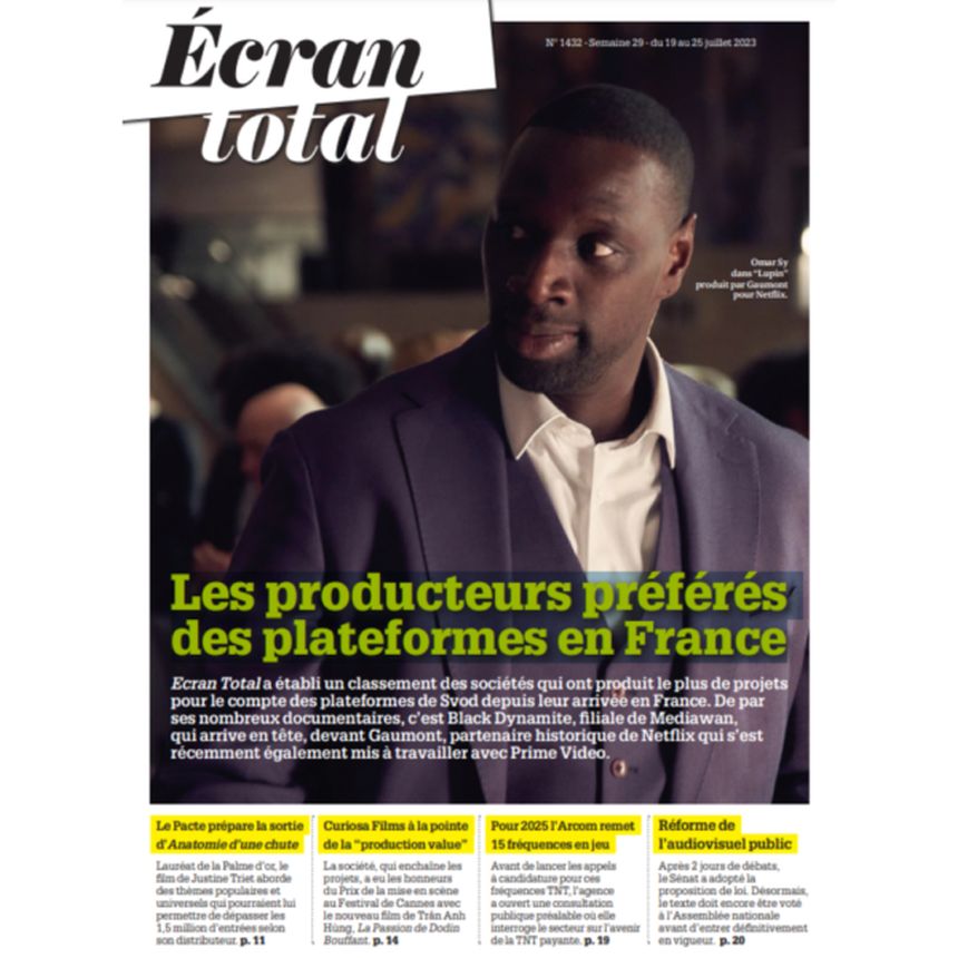 ECRAN TOTAL magazine side cover 19 July 2023