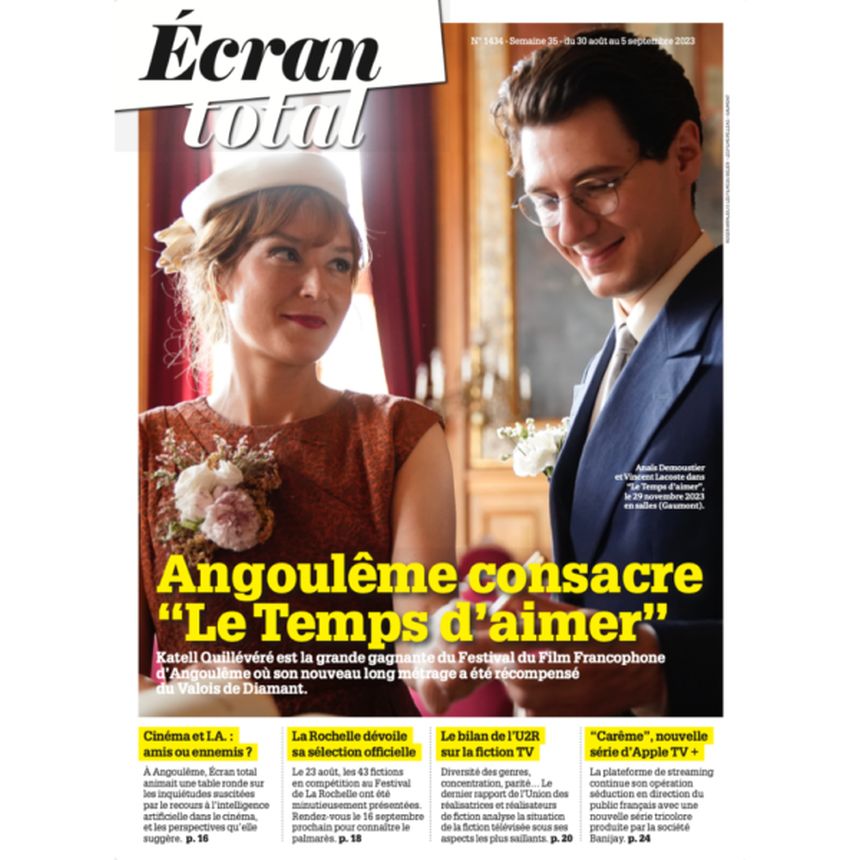 ECRAN TOTAL magazine side cover 30 August 2023