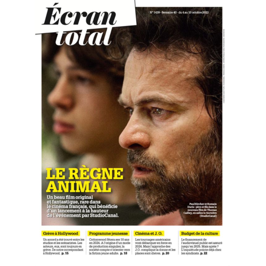 ECRAN TOTAL magazine side cover 4 October 2023