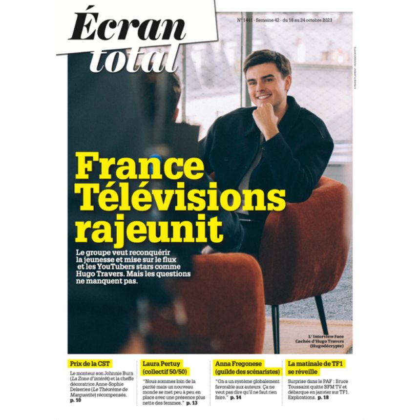 ECRAN TOTAL magazine side cover 18 October 2023