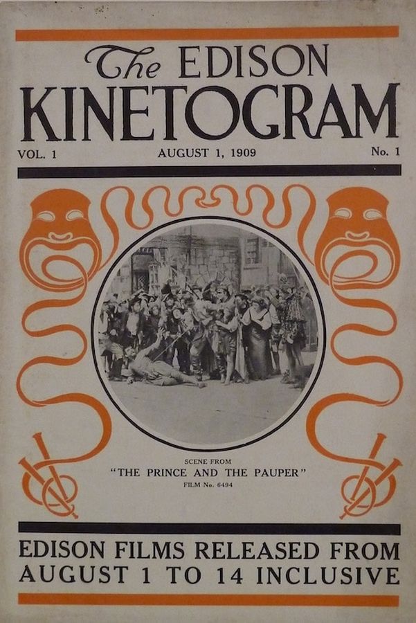 EDISON KINETOGRAM magazine side cover Issue 1 1 August 1909