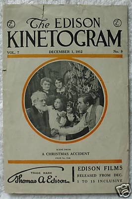 EDISON KINETOGRAM magazine side cover 1 December 1912