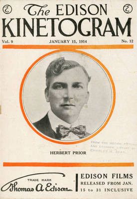 EDISON KINETOGRAM magazine side cover  Vol 9 No  12 15 January 1914