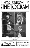 EDISON KINETOGRAM (UK) magazine side cover October 1914