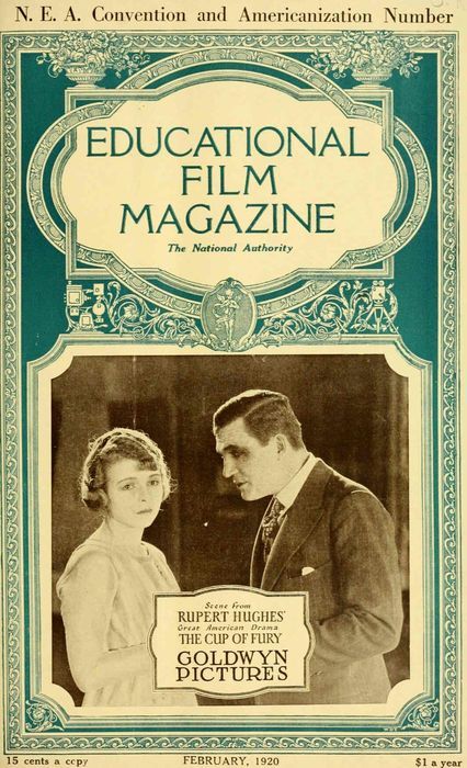 EDUCATIONAL FILM MAGAZINE magazine side cover February 1920