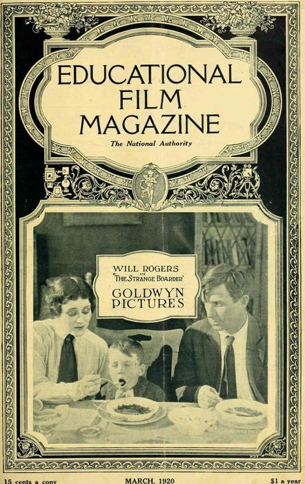 EDUCATIONAL FILM MAGAZINE magazine side cover March 1920