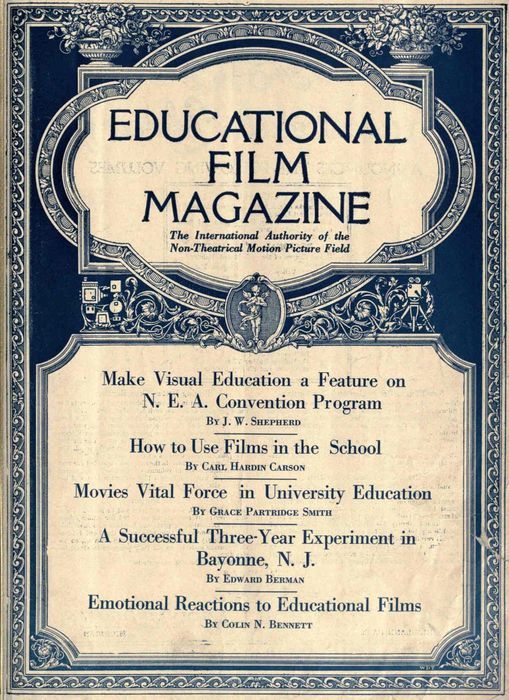 EDUCATIONAL FILM MAGAZINE magazine side cover February/March 1922