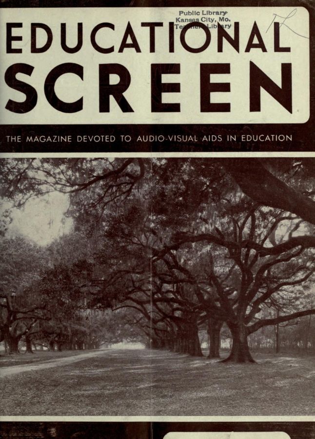 EDUCATIONAL SCREEN magazine side cover October 1941