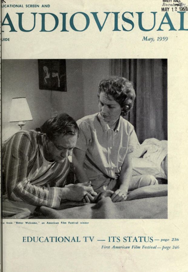 EDUCATIONAL SCREEN magazine side cover May 1959