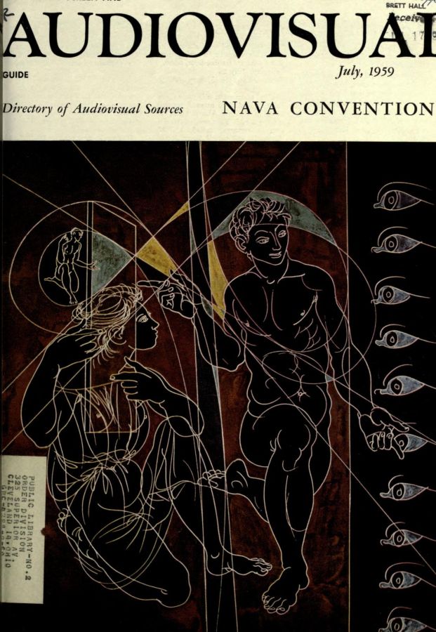 EDUCATIONAL SCREEN magazine side cover July 1959