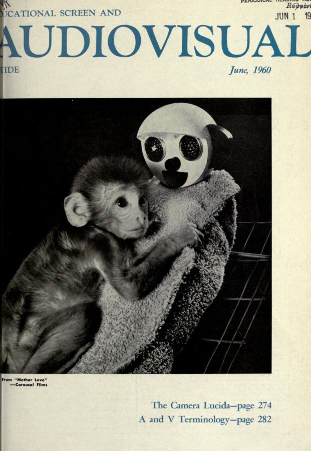 EDUCATIONAL SCREEN magazine side cover June 1960