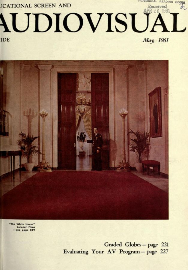 EDUCATIONAL SCREEN magazine side cover May 1961