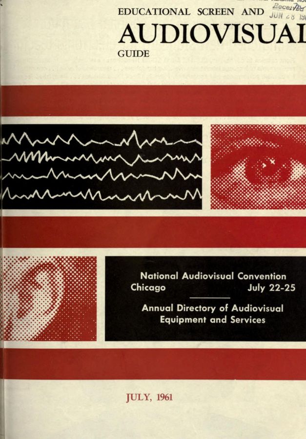 EDUCATIONAL SCREEN magazine side cover July 1961