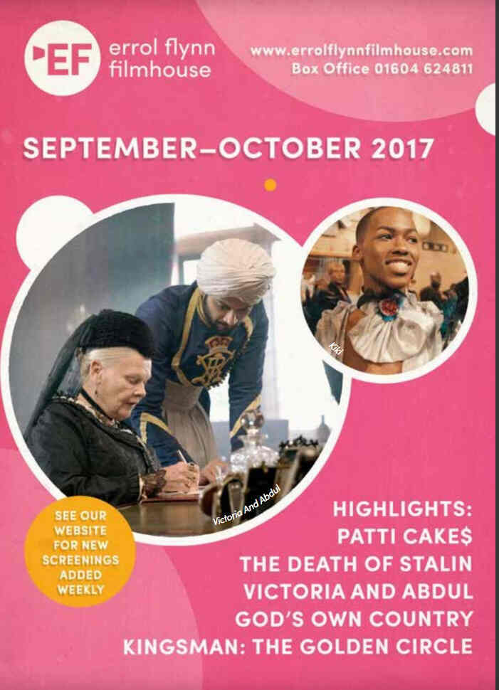 ERROL FLYNN FILMHOUSE magazine side cover September/October 2017