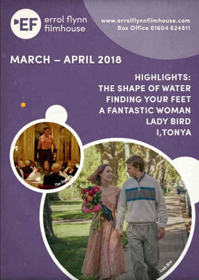 ERROL FLYNN FILMHOUSE magazine side cover  March/April 2018