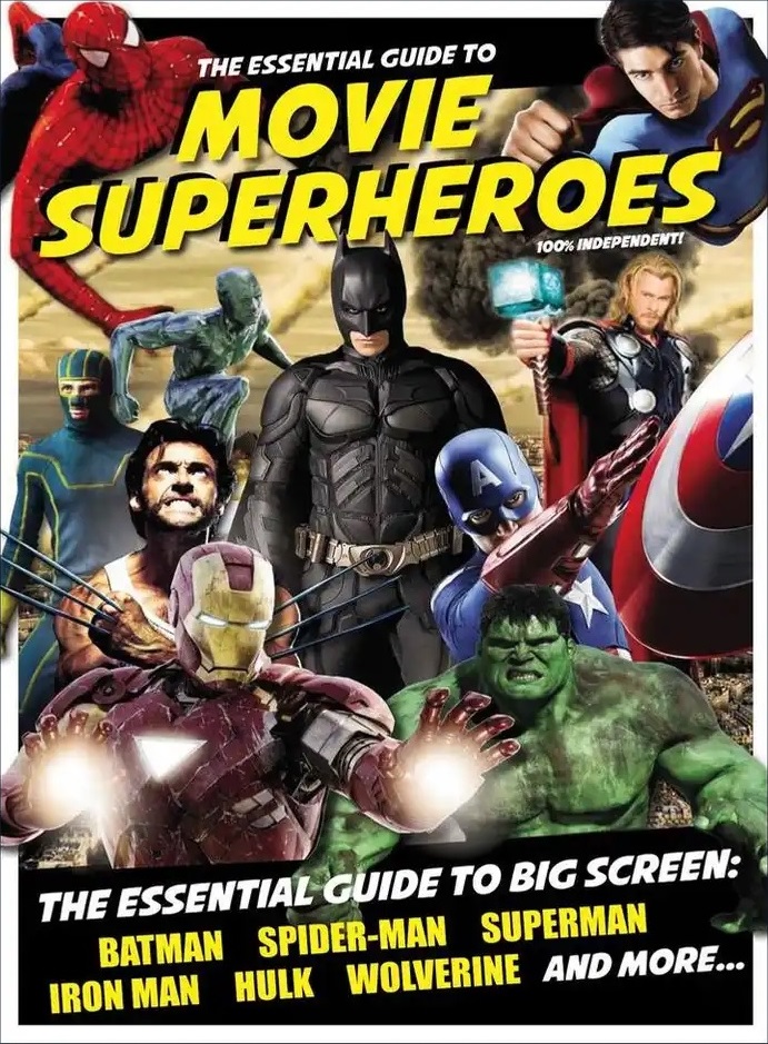 ESSENTIAL GUIDE TO MOVIE SUPERHEROES magazine side cover   