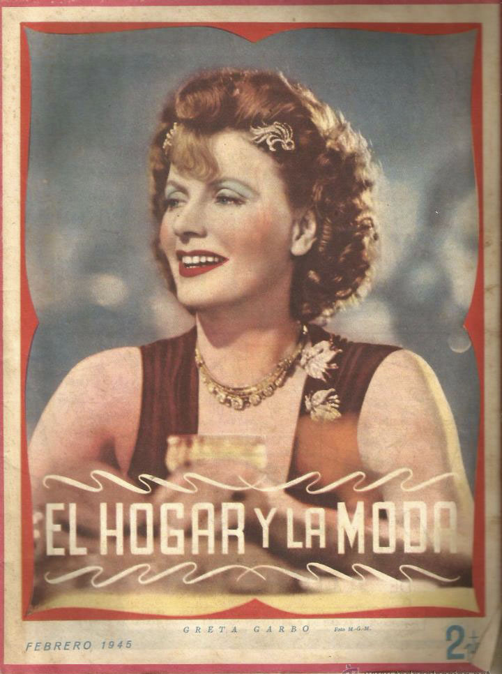 EL HOGAR Y LA MODA magazine side cover  February 1945