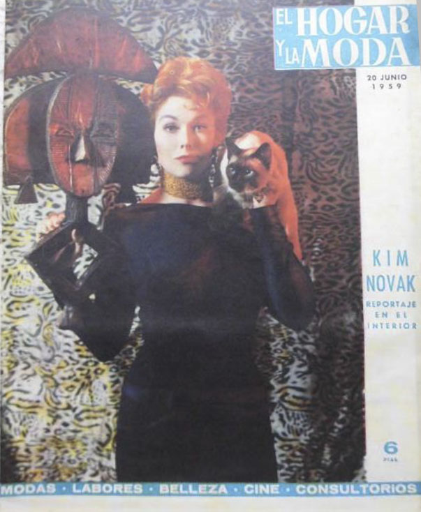 EL HOGAR Y LA MODA magazine side cover Issue 1372 20 June 1959