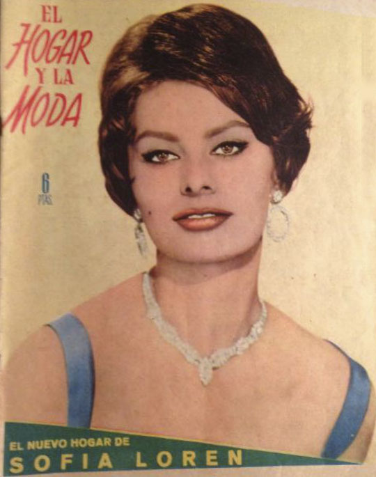 EL HOGAR Y LA MODA magazine side cover Issue 1338 20 February 1960