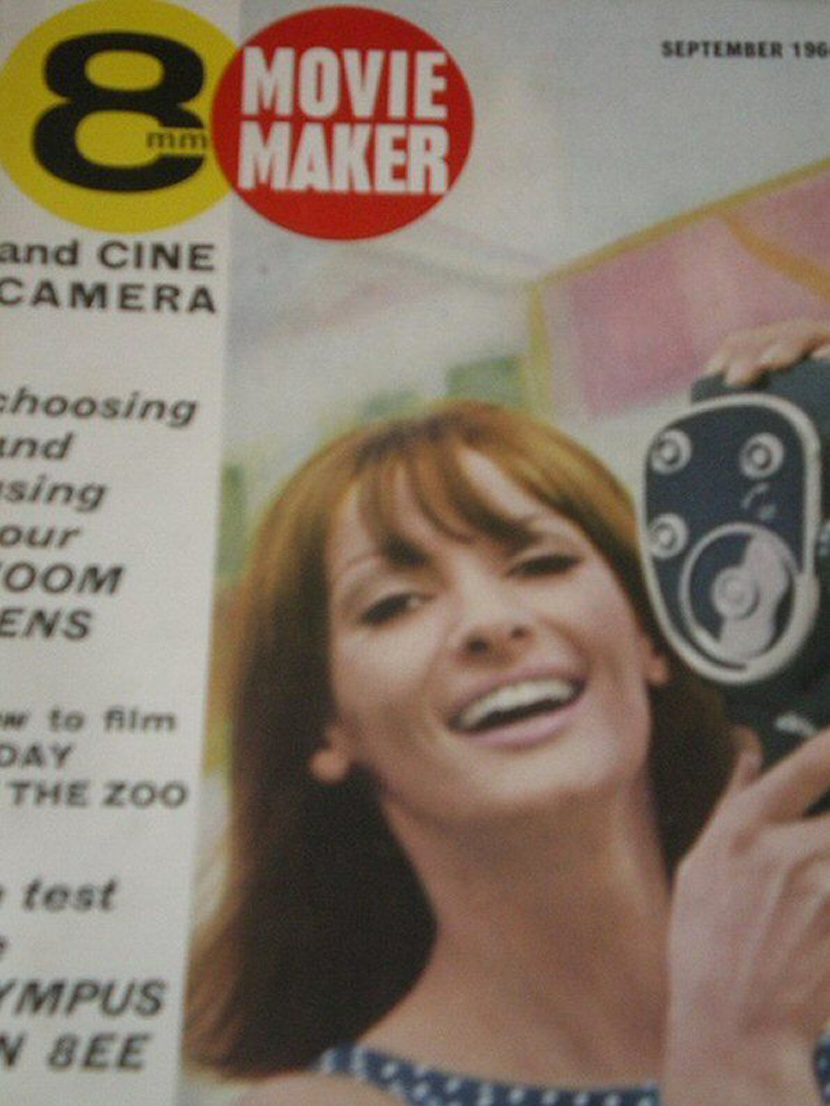 8mm MOVIE MAKER magazine side cover  September 1964