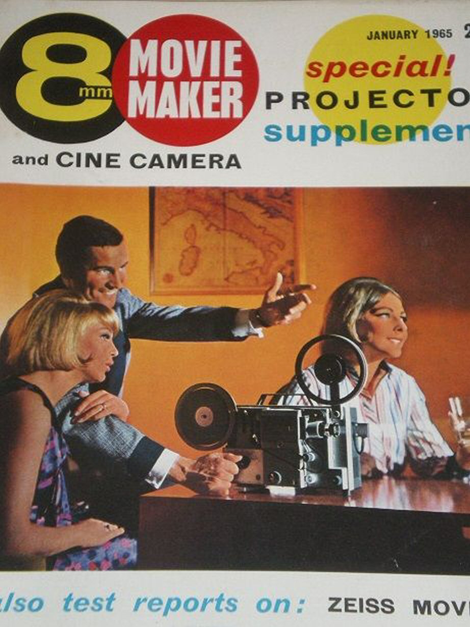 8mm MOVIE MAKER magazine side cover  January 1965