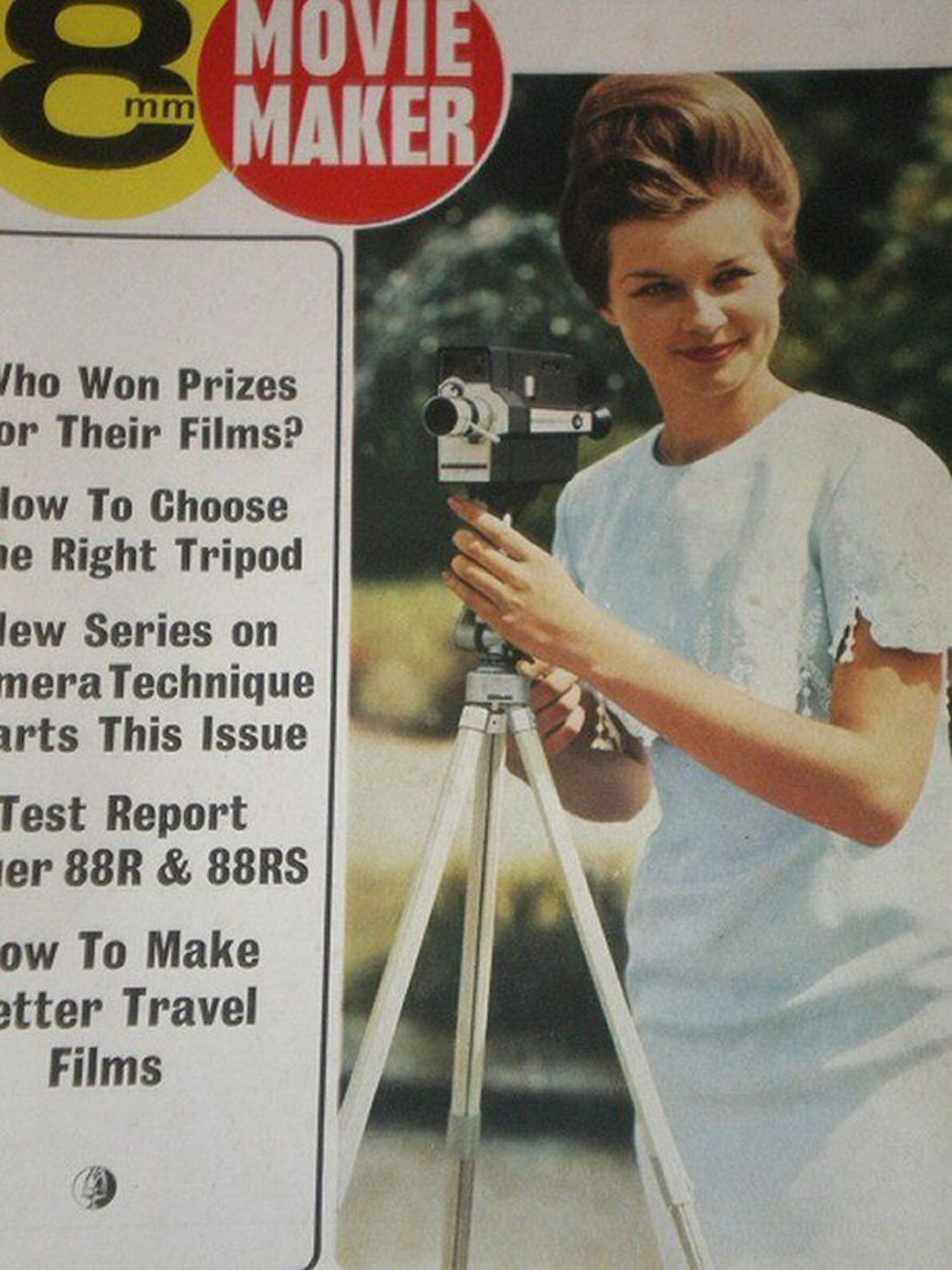 8mm MOVIE MAKER magazine side cover  April 1965