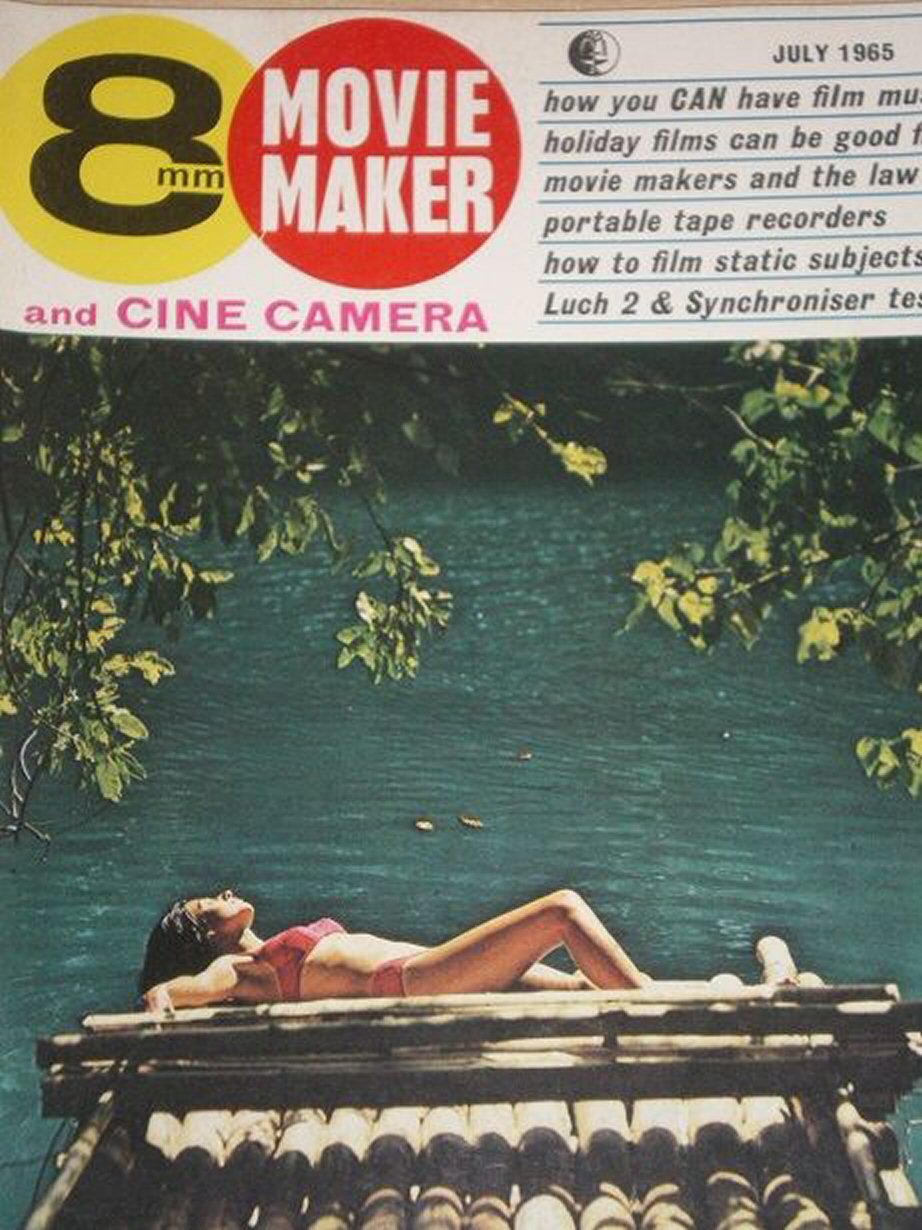 8mm MOVIE MAKER magazine side cover  July 1965