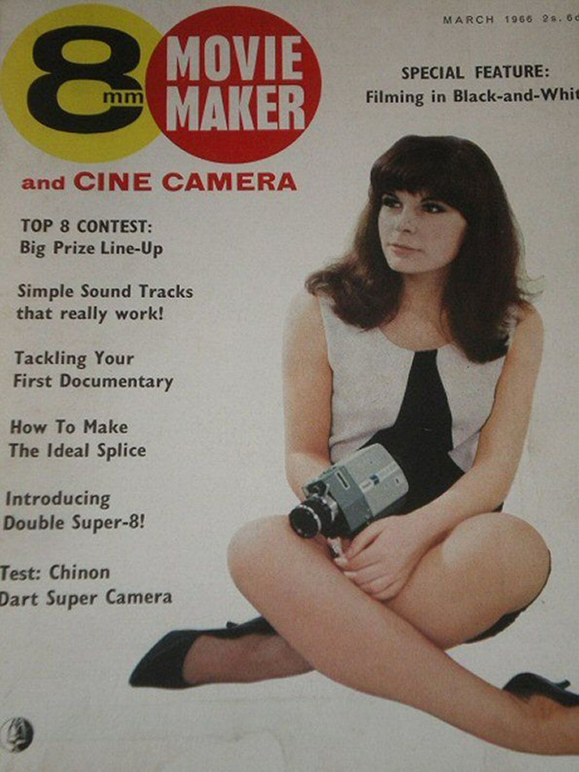 8mm MOVIE MAKER magazine side cover  March 1966