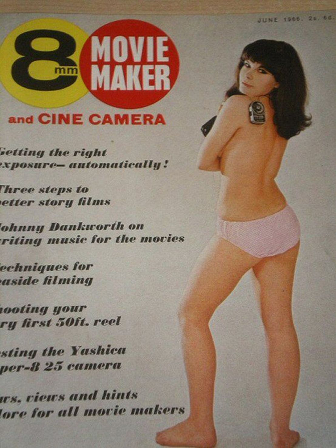 8mm MOVIE MAKER magazine side cover  June 1966