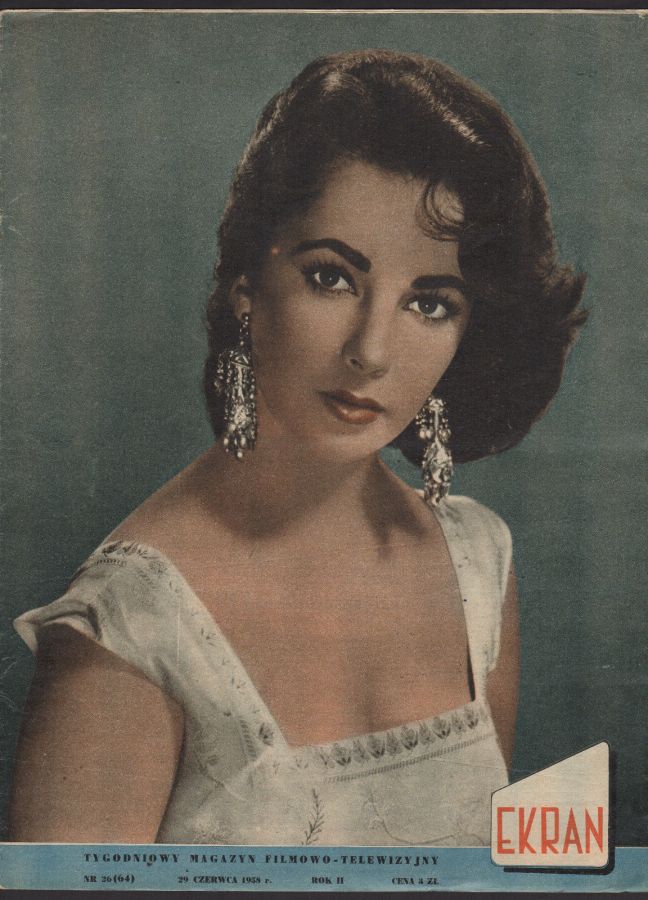 EKRAN (Po) magazine side cover Issue 64 29 June 1958