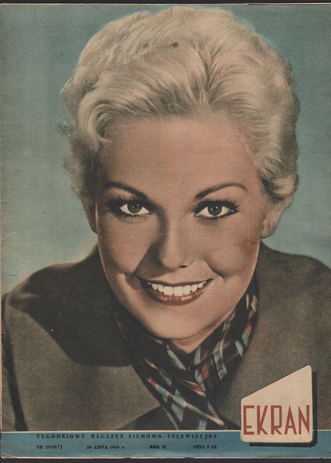 EKRAN (Po) magazine side cover Issue 67 20 July 1958