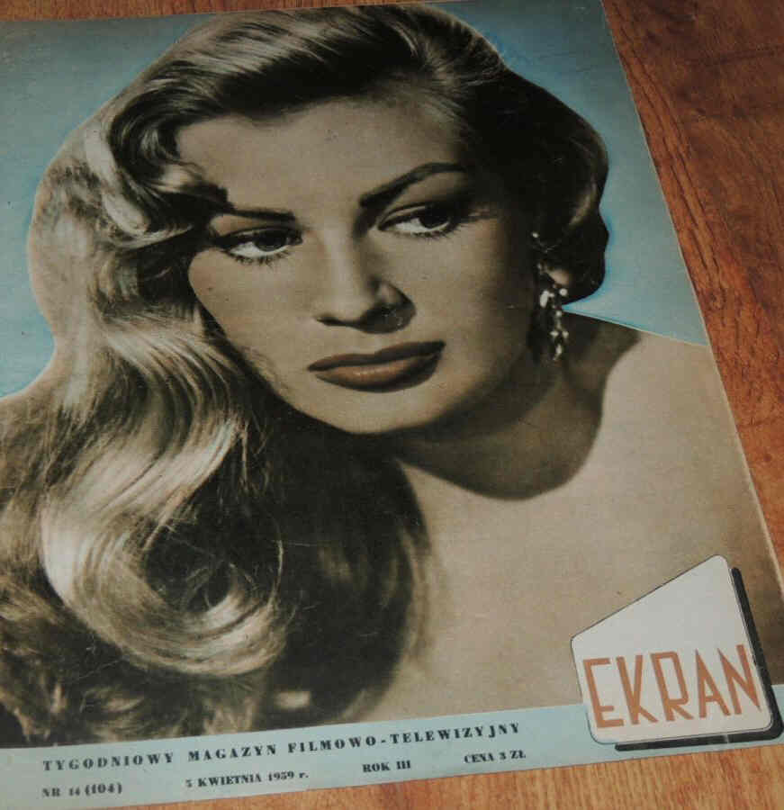 EKRAN (Po) magazine side cover Issue 104 5 April 1959