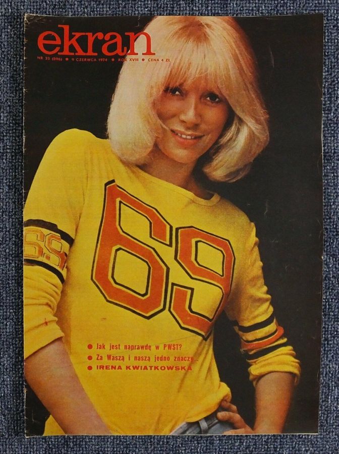 EKRAN (Po) magazine side cover Issue 896 9 June 1974