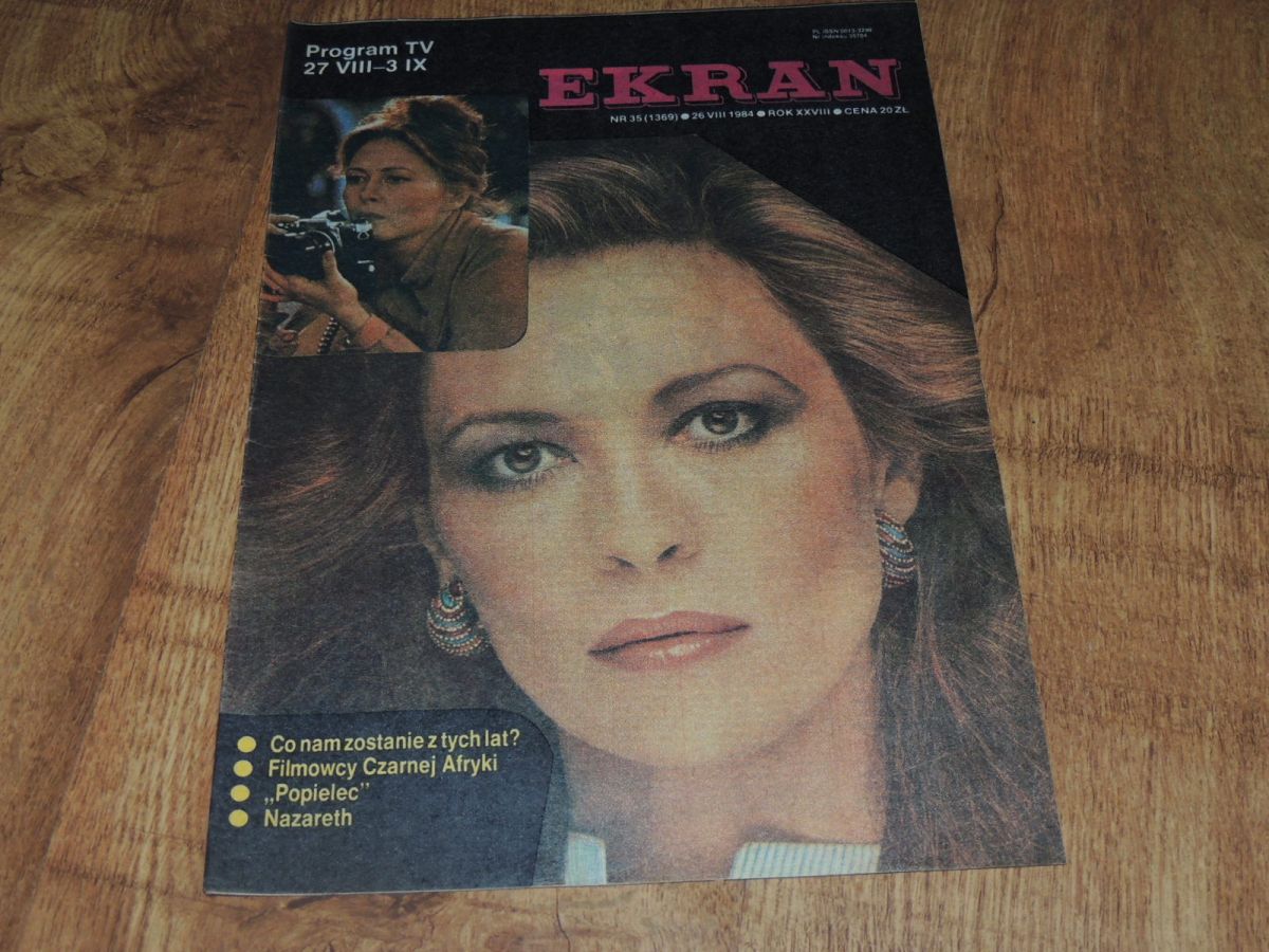 EKRAN (Po) magazine side cover Issue 1369 26 August 1984