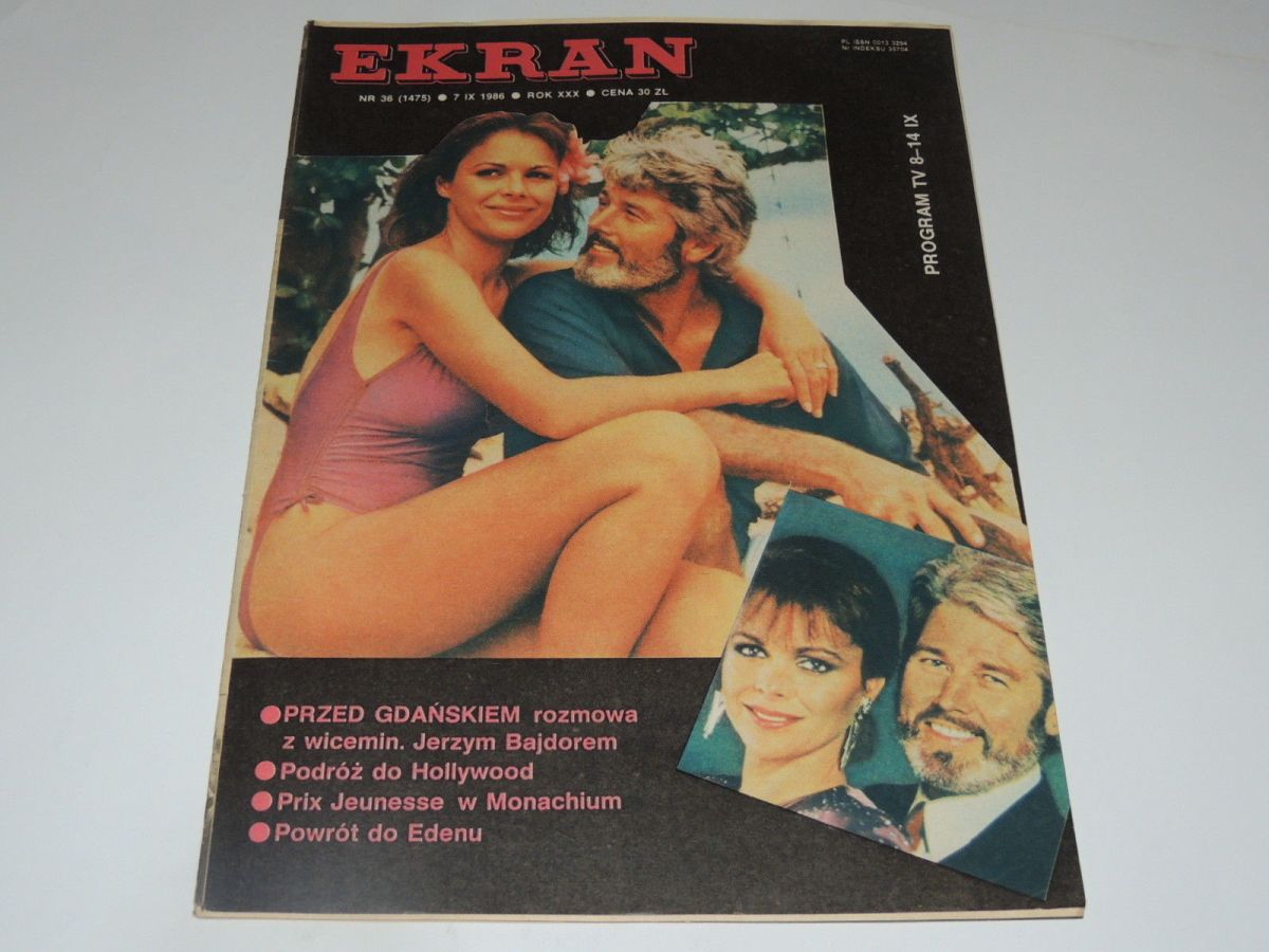 EKRAN (Po) magazine side cover Issue 1475 7 September 1986