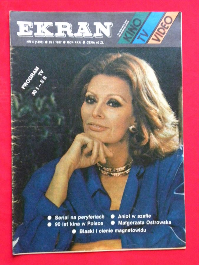 EKRAN (Po) magazine side cover Issue 1495 29 January 1987