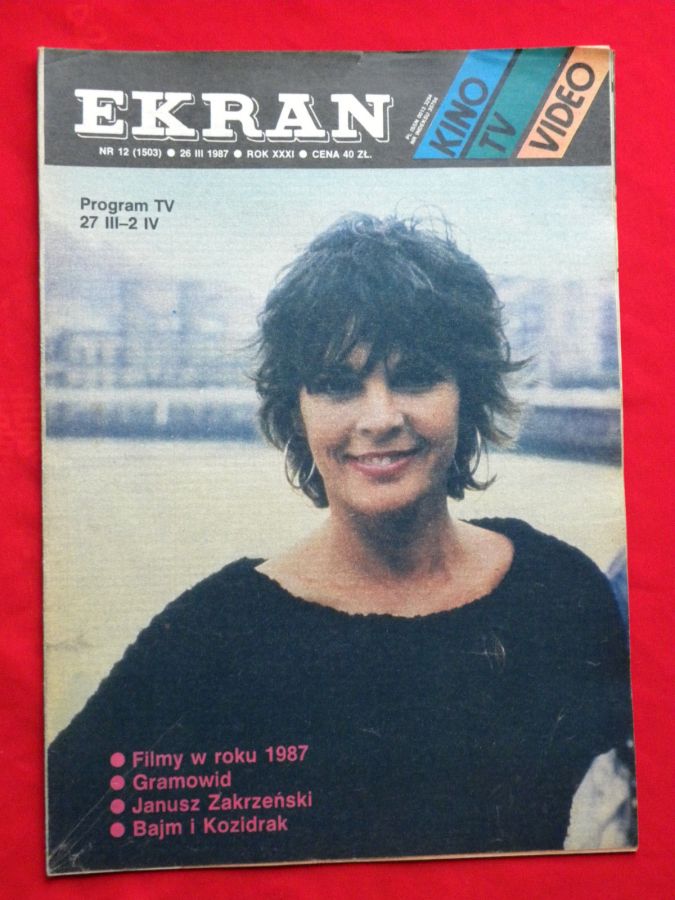 EKRAN (Po) magazine side cover Issue 1503 26 March 1987
