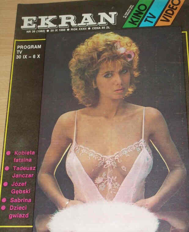 EKRAN (Po) magazine side cover Issue 1582 29 September 1988