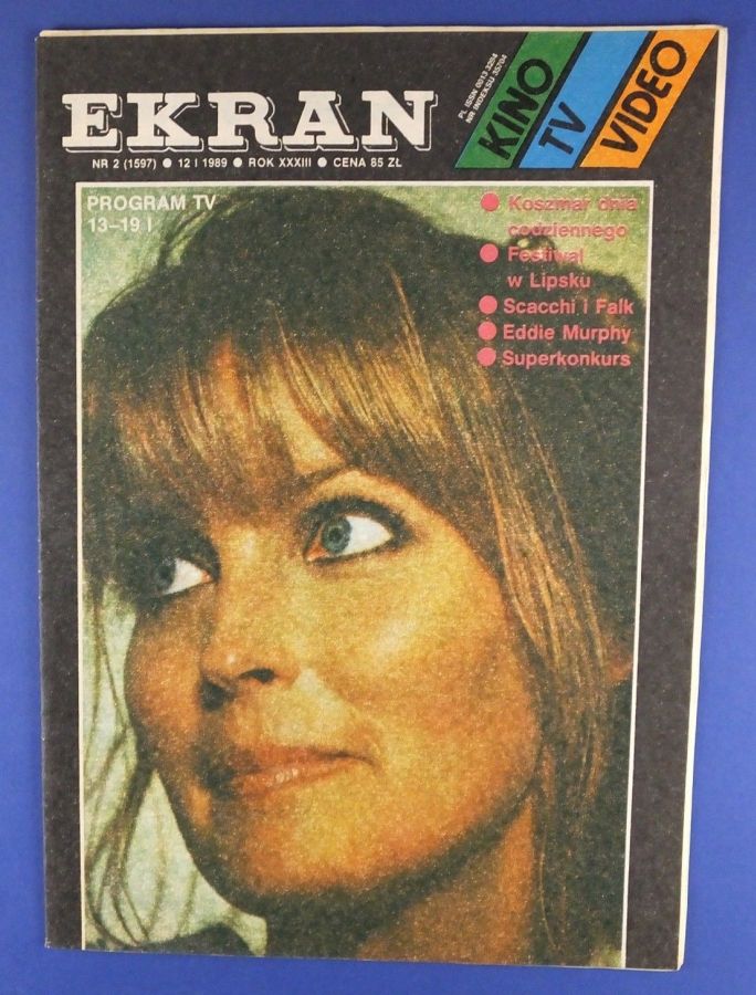 EKRAN (Po) magazine side cover Issue 1597 12 January 1989