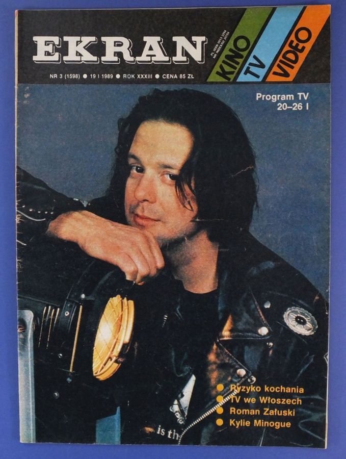 EKRAN (Po) magazine side cover Issue 1598 19 January 1989