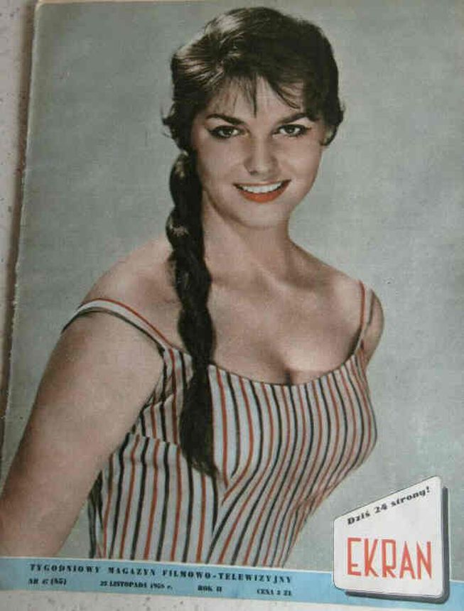 EKRAN (Po) magazine side cover Issue 85 23 November 1958