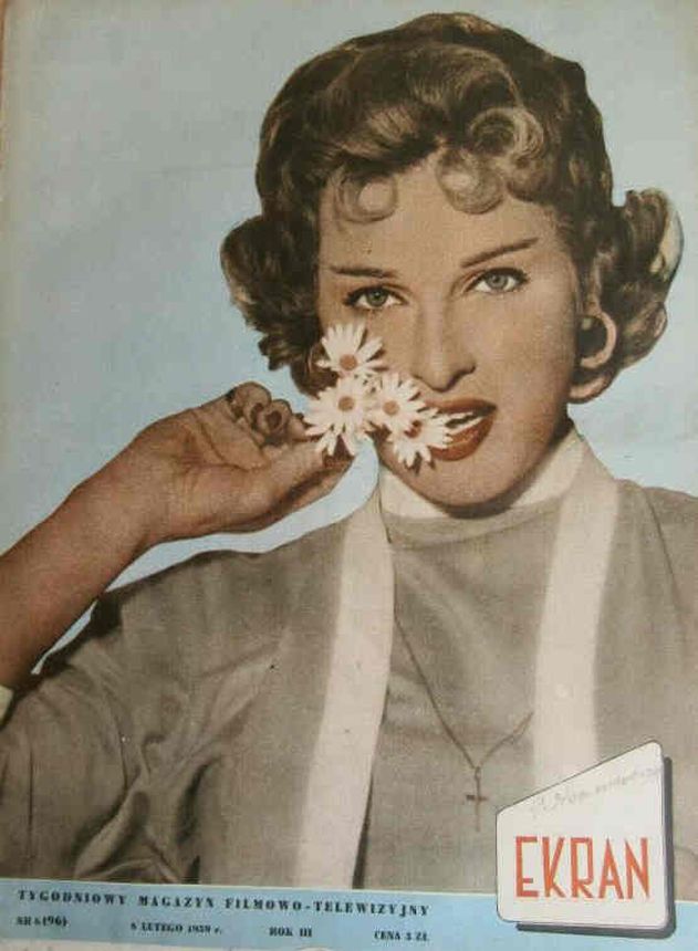 EKRAN (Po) magazine side cover Issue 96 8 February 1959