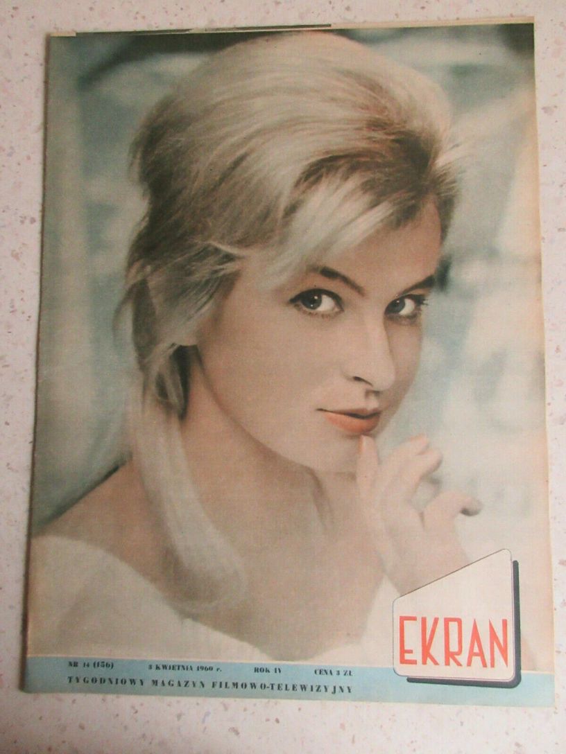 EKRAN (Po) magazine side cover Issue 156 3 April 1960