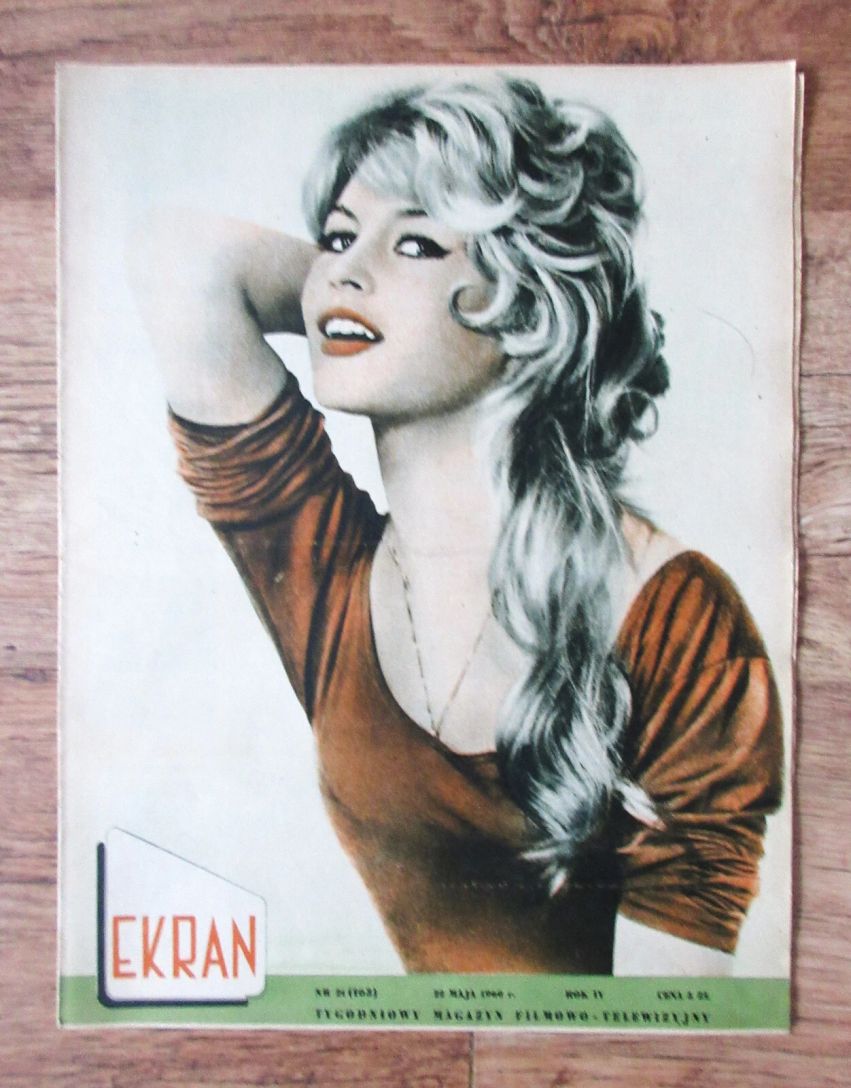 EKRAN (Po) magazine side cover Issue 163 24 May 1960