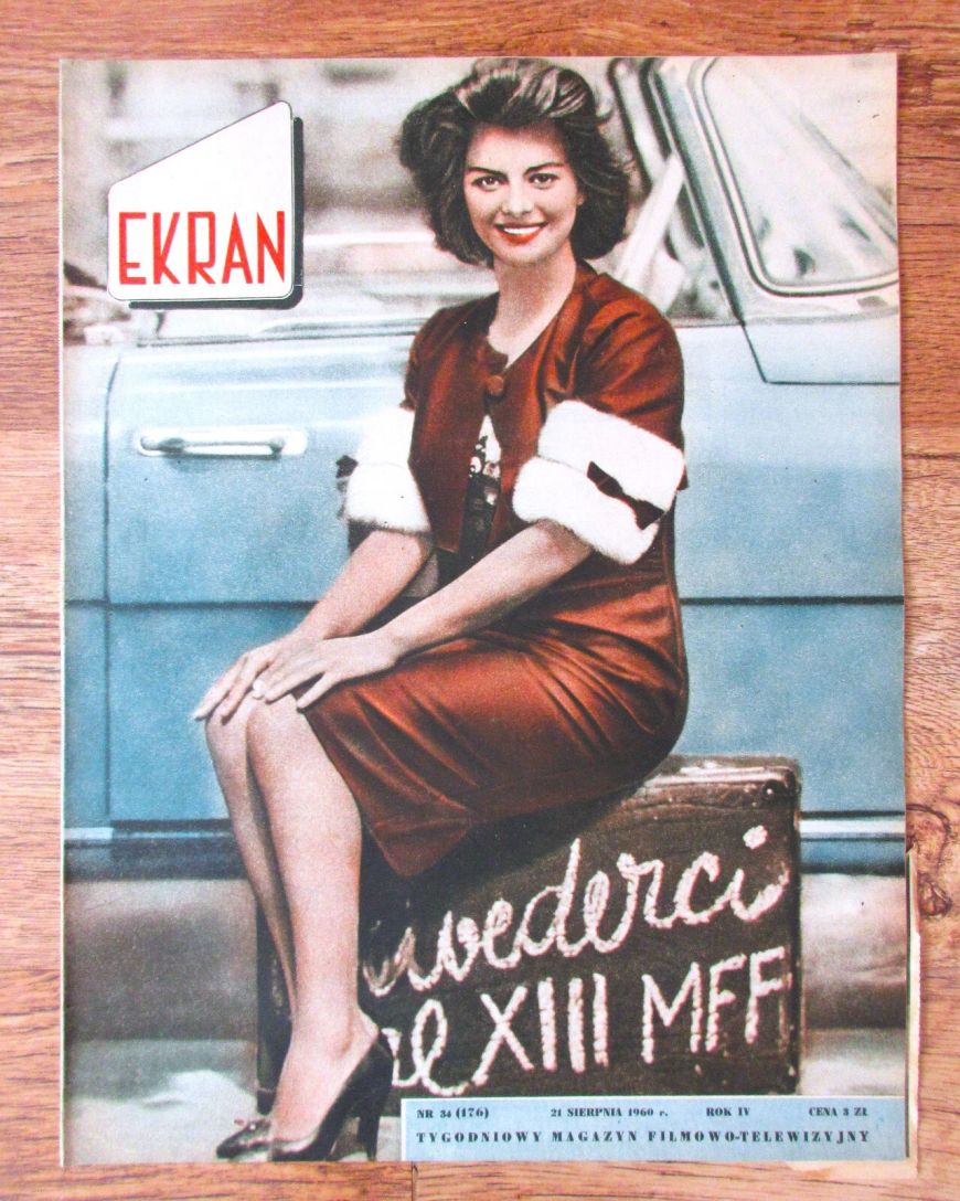 EKRAN (Po) magazine side cover Issue 176 21 August 1960