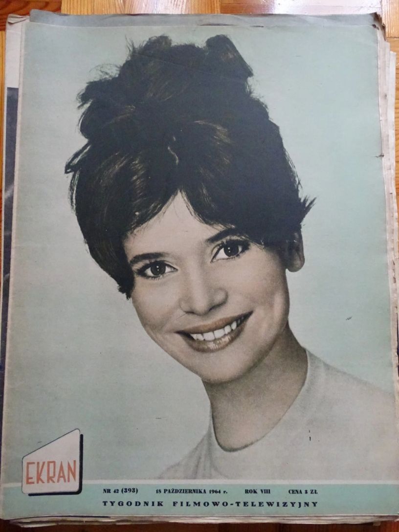 EKRAN (Po) magazine side cover Issue 393 18 October 1964