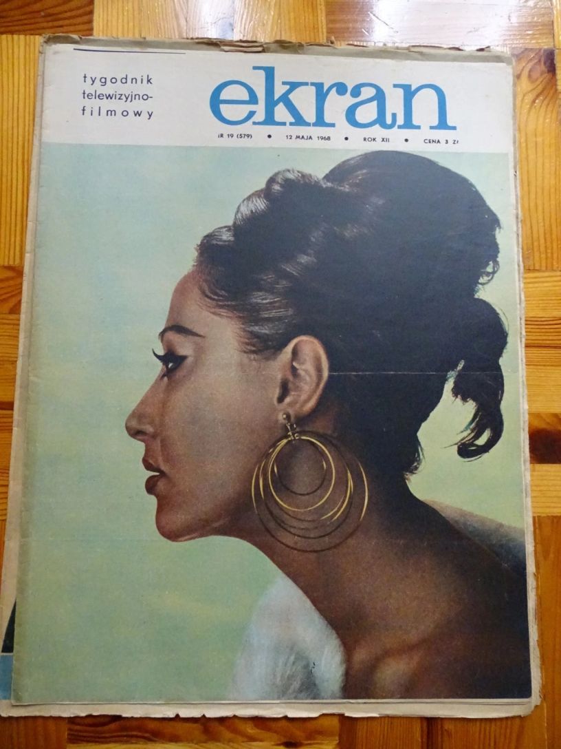 EKRAN (Po) magazine side cover Issue 579 12 May 1968