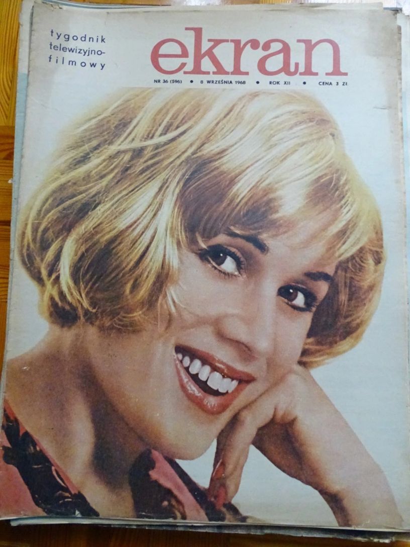 EKRAN (Po) magazine side cover Issue 596 8 September 1968