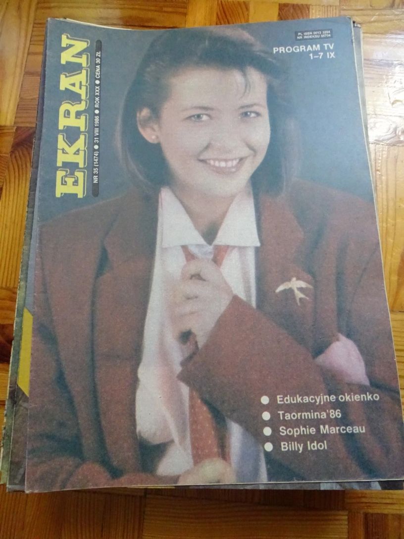 EKRAN (Po) magazine side cover Issue 1474 31 August 1986